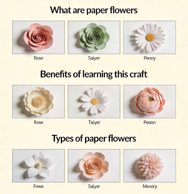 Flores de papel